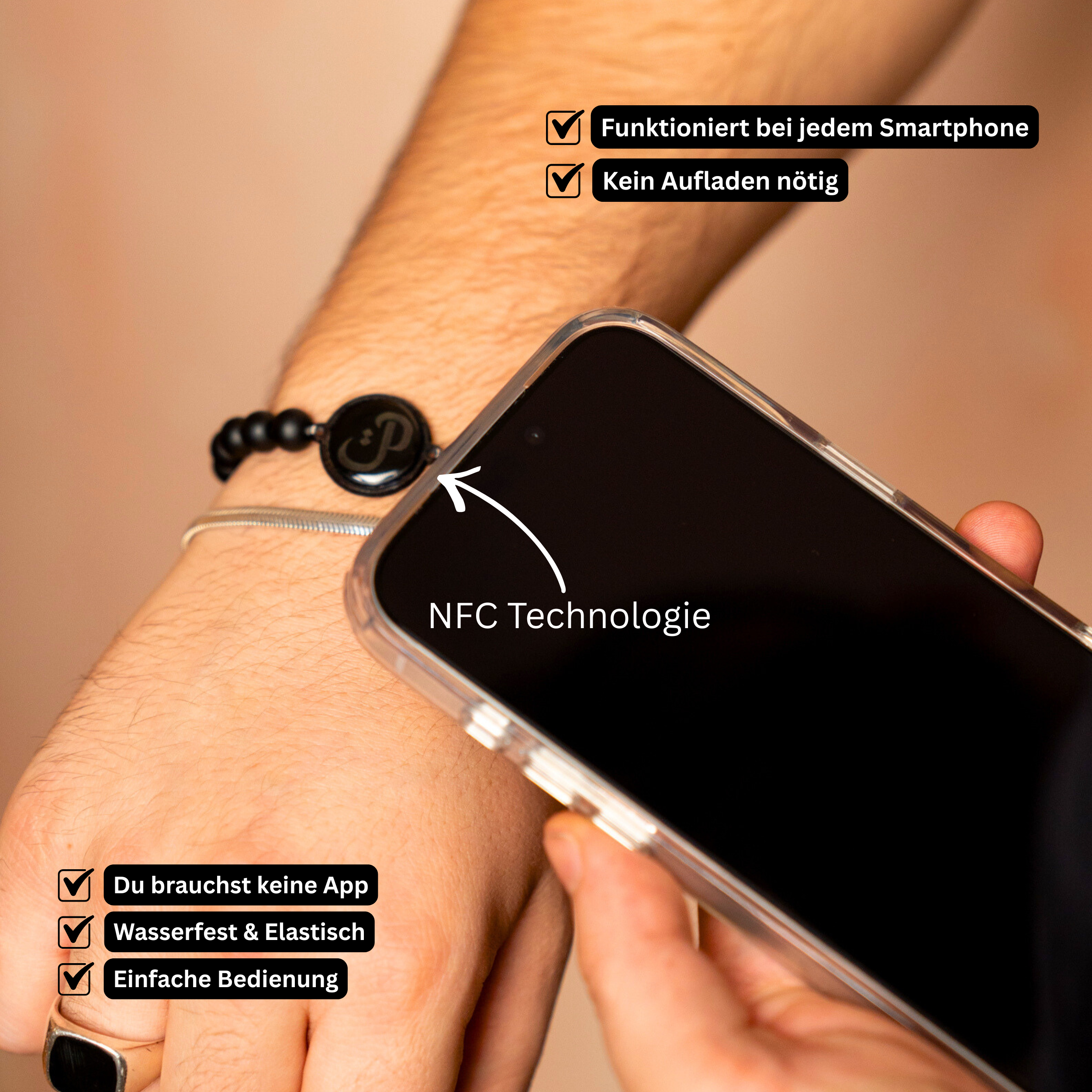 NFC Perlenarmband